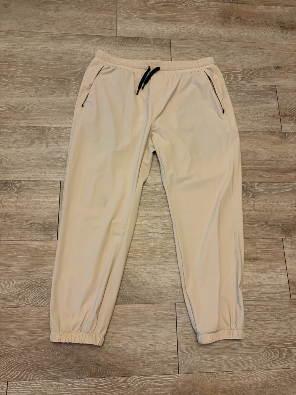 UNRL Men’s Khaki Joggers - L - *ALTERED*